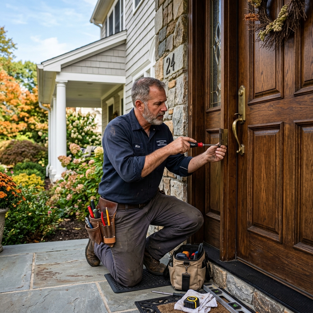 Door Adjustment & Repair services in Connecticut by Trumbull Handyman Services